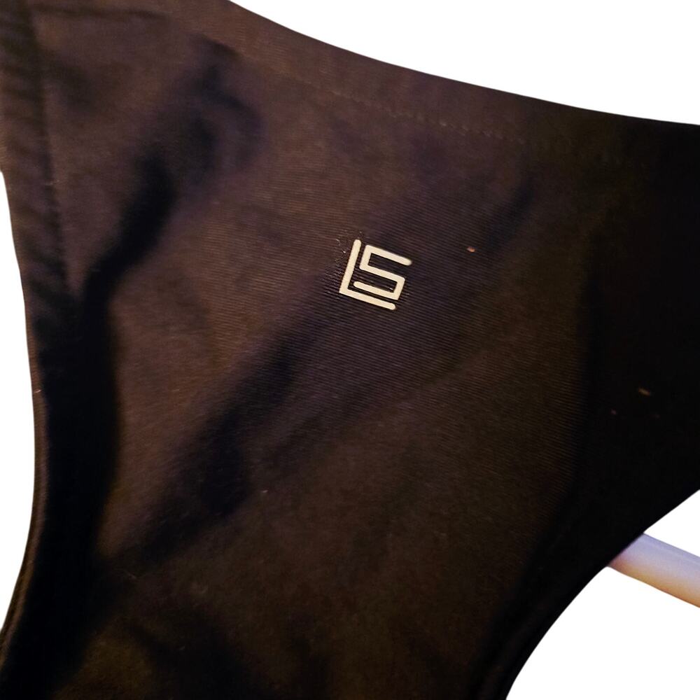 Lanston Sport black sheer paneled sports bra size small - Picture 3 of 5